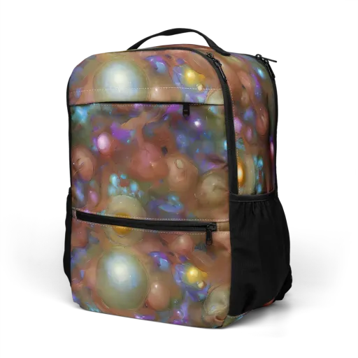 Iridescent Bloom on a Utility Backpack