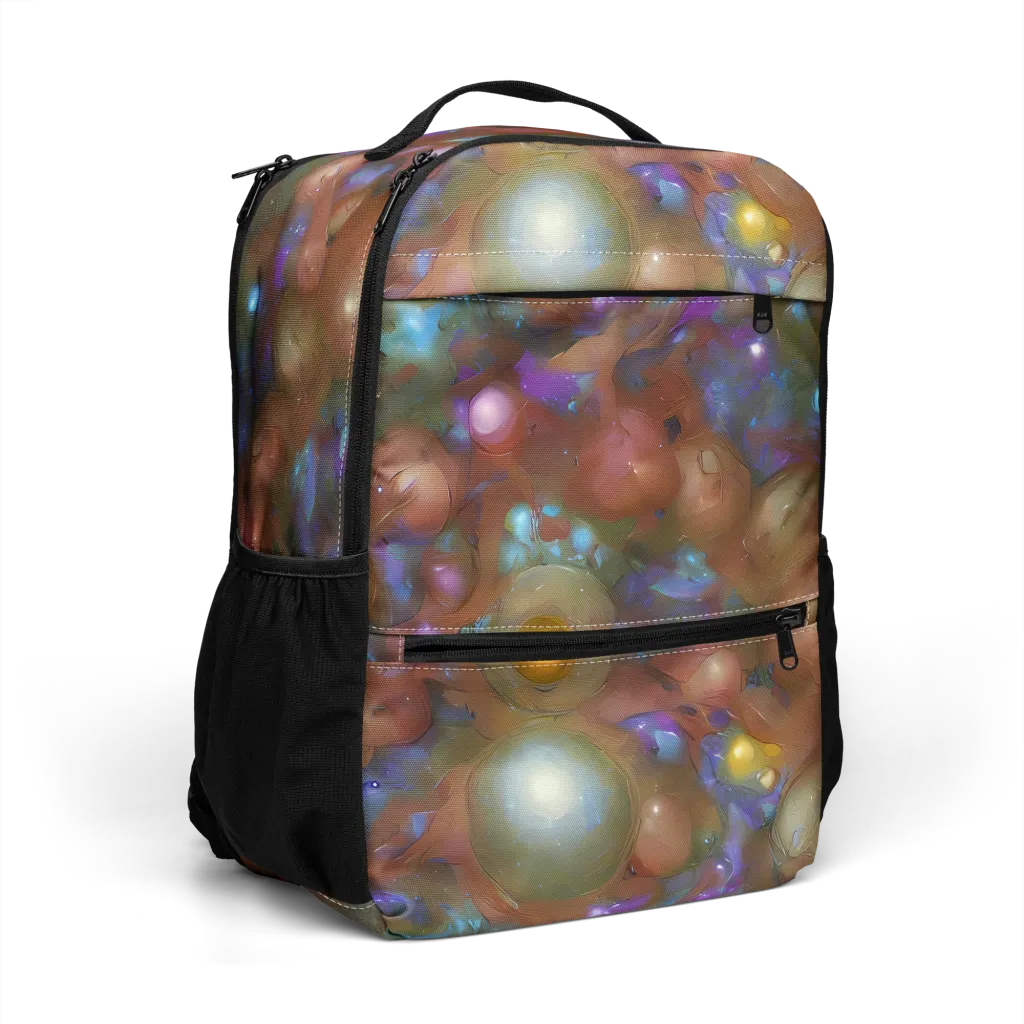 Iridescent Bloom on Utility Backpack — Right Front