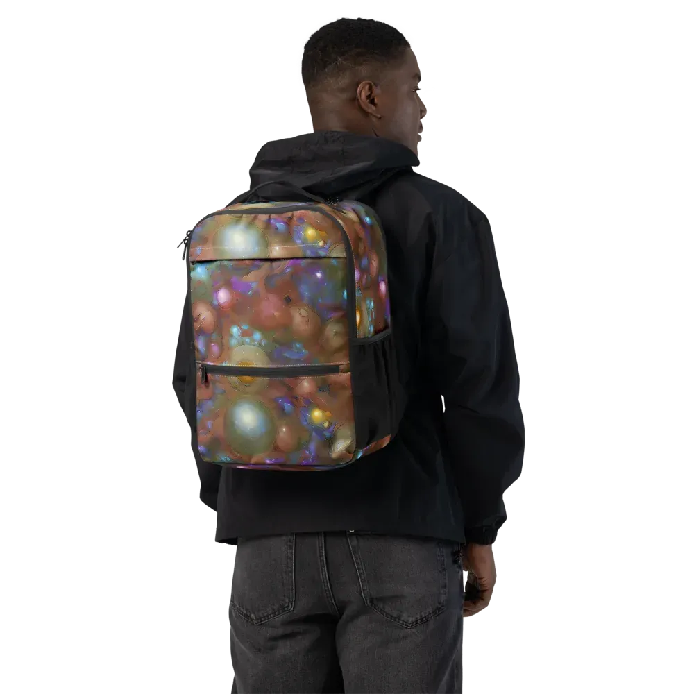 Iridescent Bloom on Utility Backpack — Back