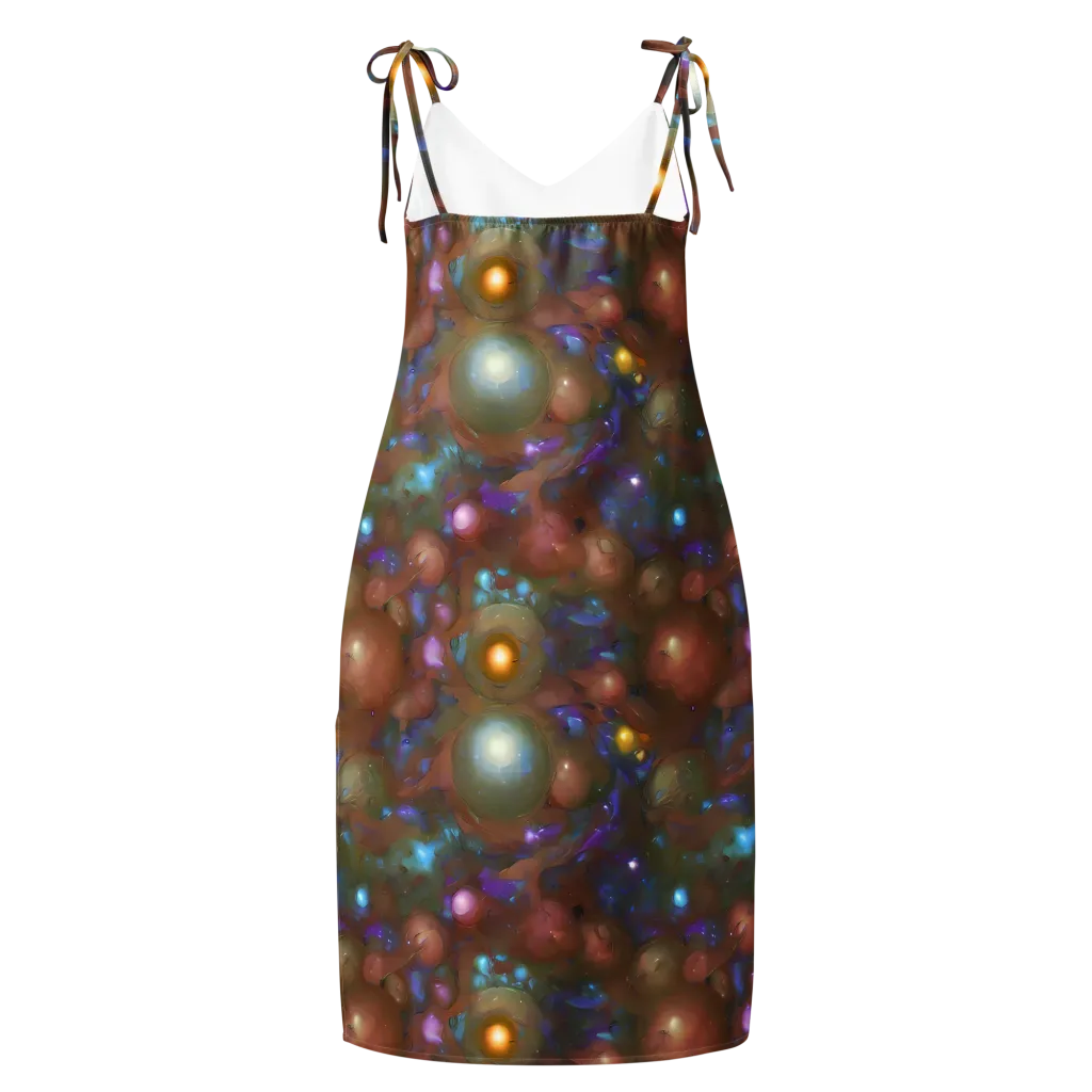 Iridescent Bloom on Slip Dress — Back