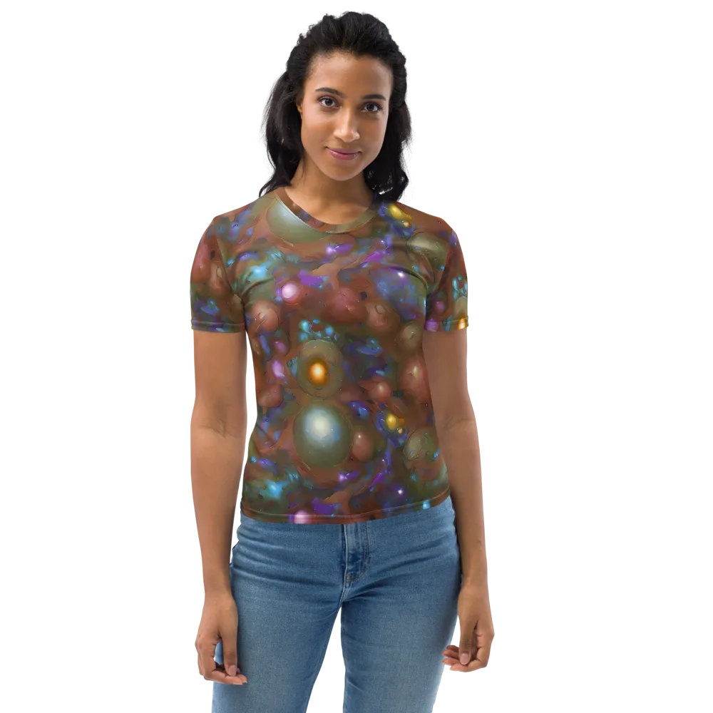 Iridescent Bloom on Women's Crew Neck T-Shirt — Front