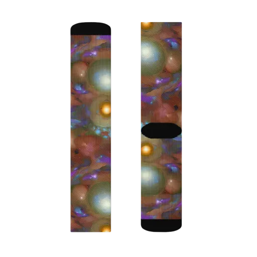 Iridescent Bloom on a Socks