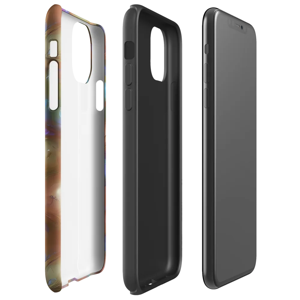 Iridescent Bloom on Tough Case for iPhone® — Right