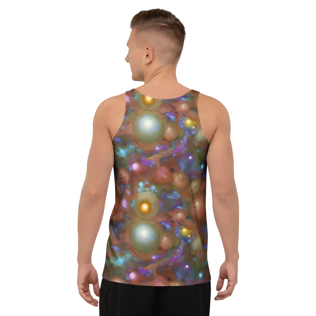 Iridescent Bloom on Men's Tank Top — Back