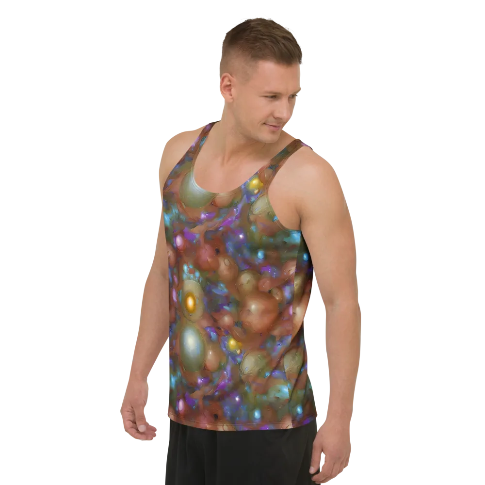 Iridescent Bloom on Men's Tank Top — Left Front