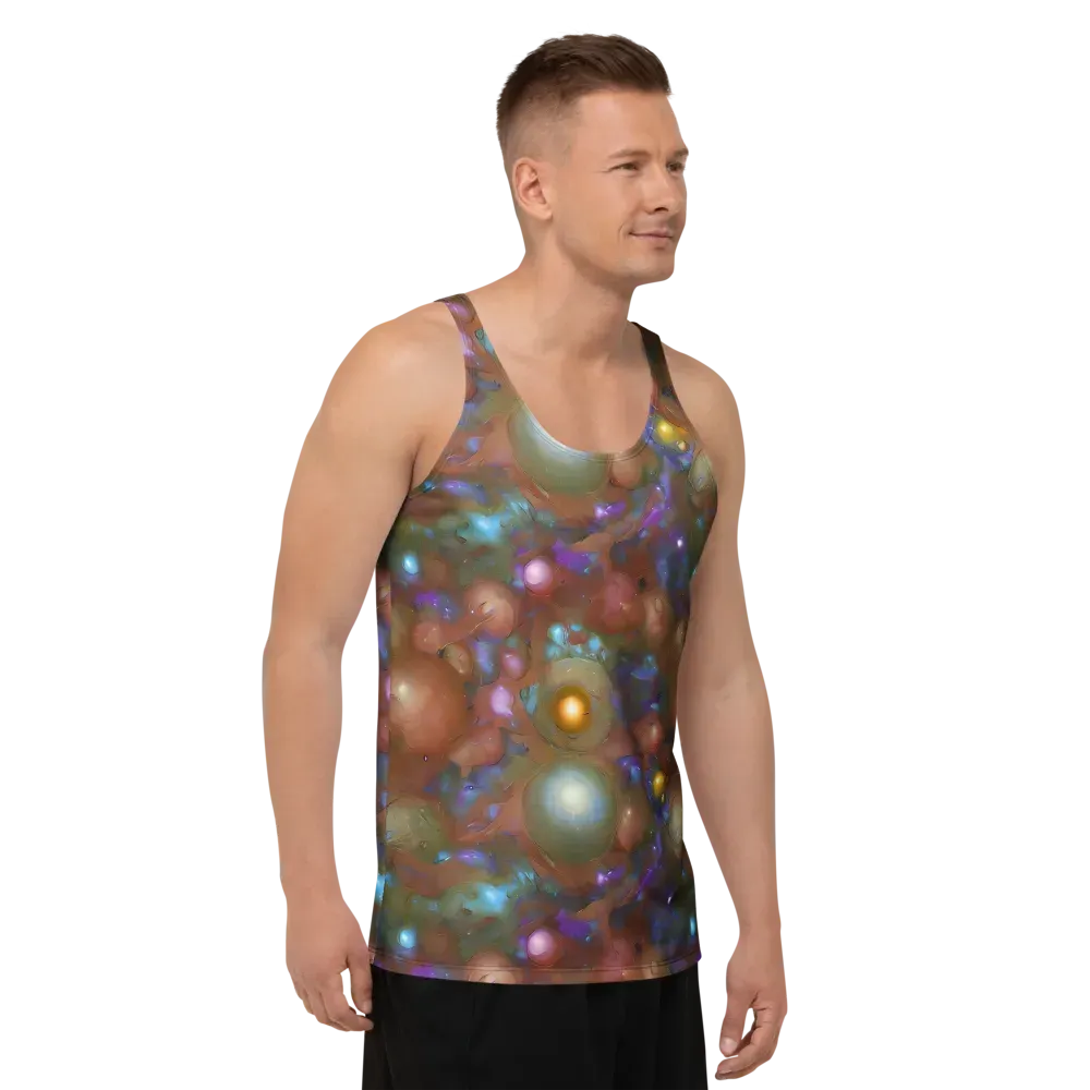 Iridescent Bloom on Men's Tank Top — Right Front