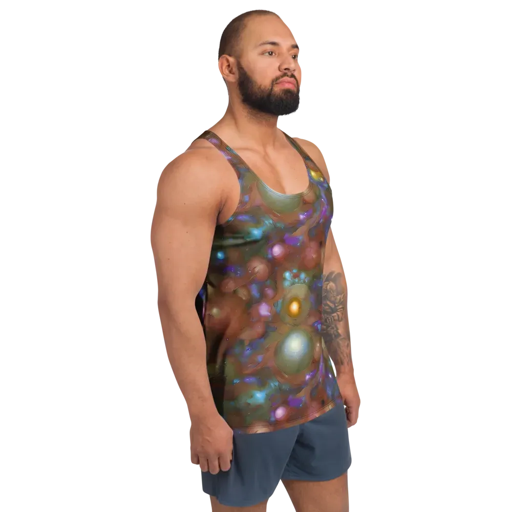Iridescent Bloom on Men's Tank Top — Right Front