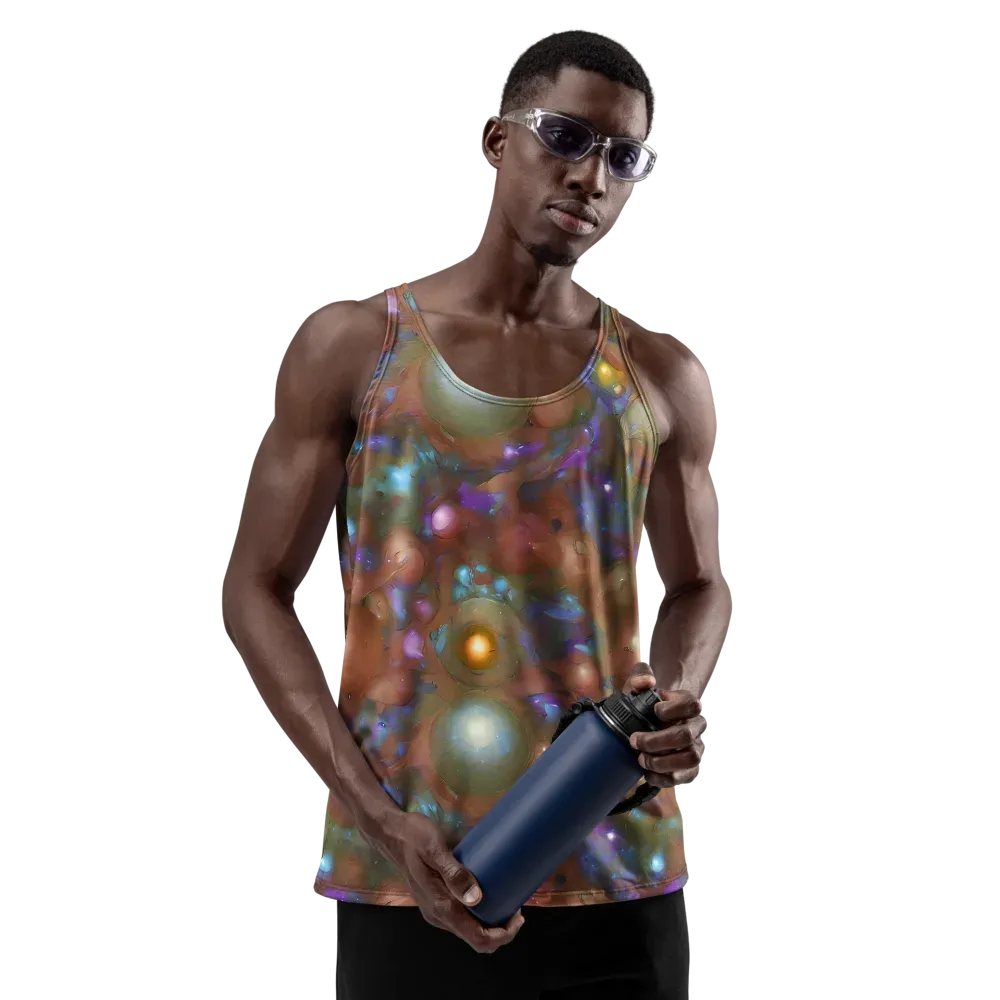 Iridescent Bloom on Men's Tank Top — Front