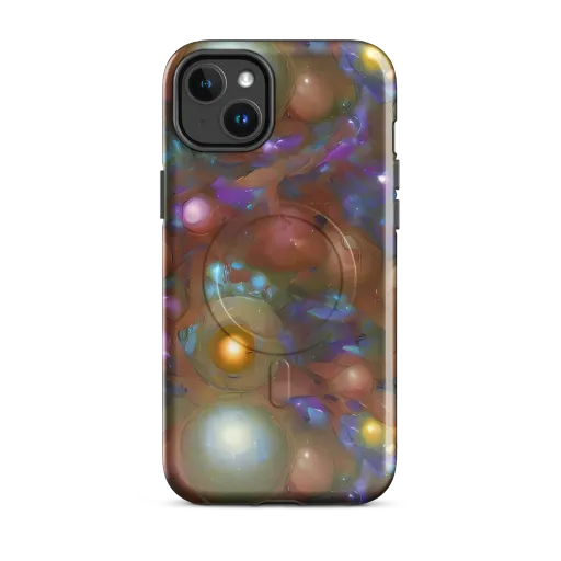 Iridescent Bloom on a MagSafe Tough Case for iPhone®