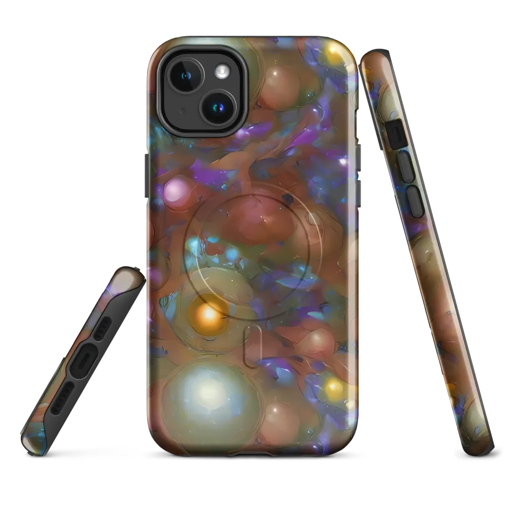 Iridescent Bloom on MagSafe Tough Case for iPhone® — Front