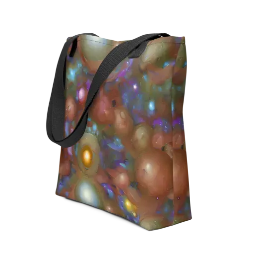 Iridescent Bloom on a Tote Bag