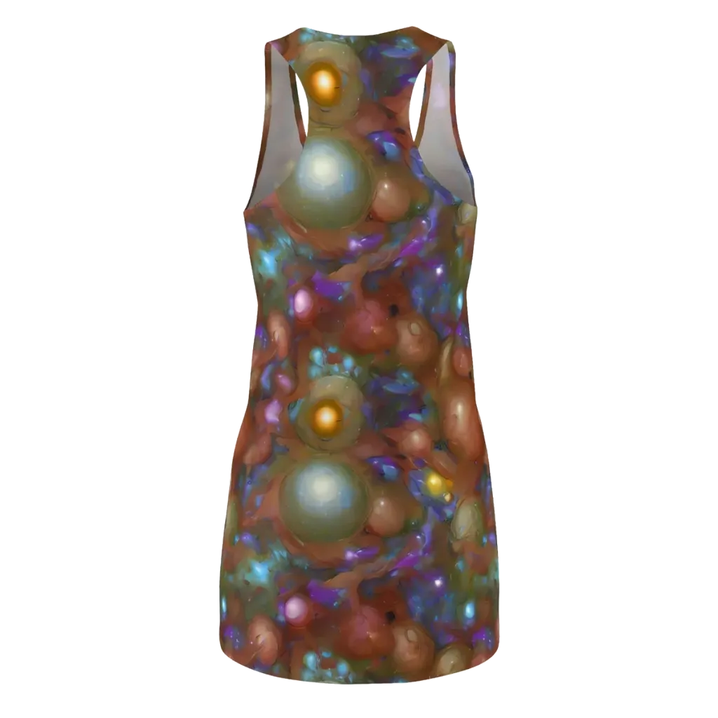Iridescent Bloom on Racerback Dress — Back