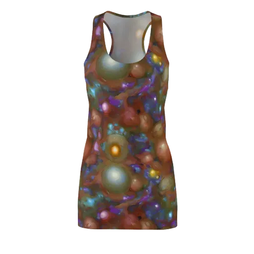 Iridescent Bloom on a Racerback Dress