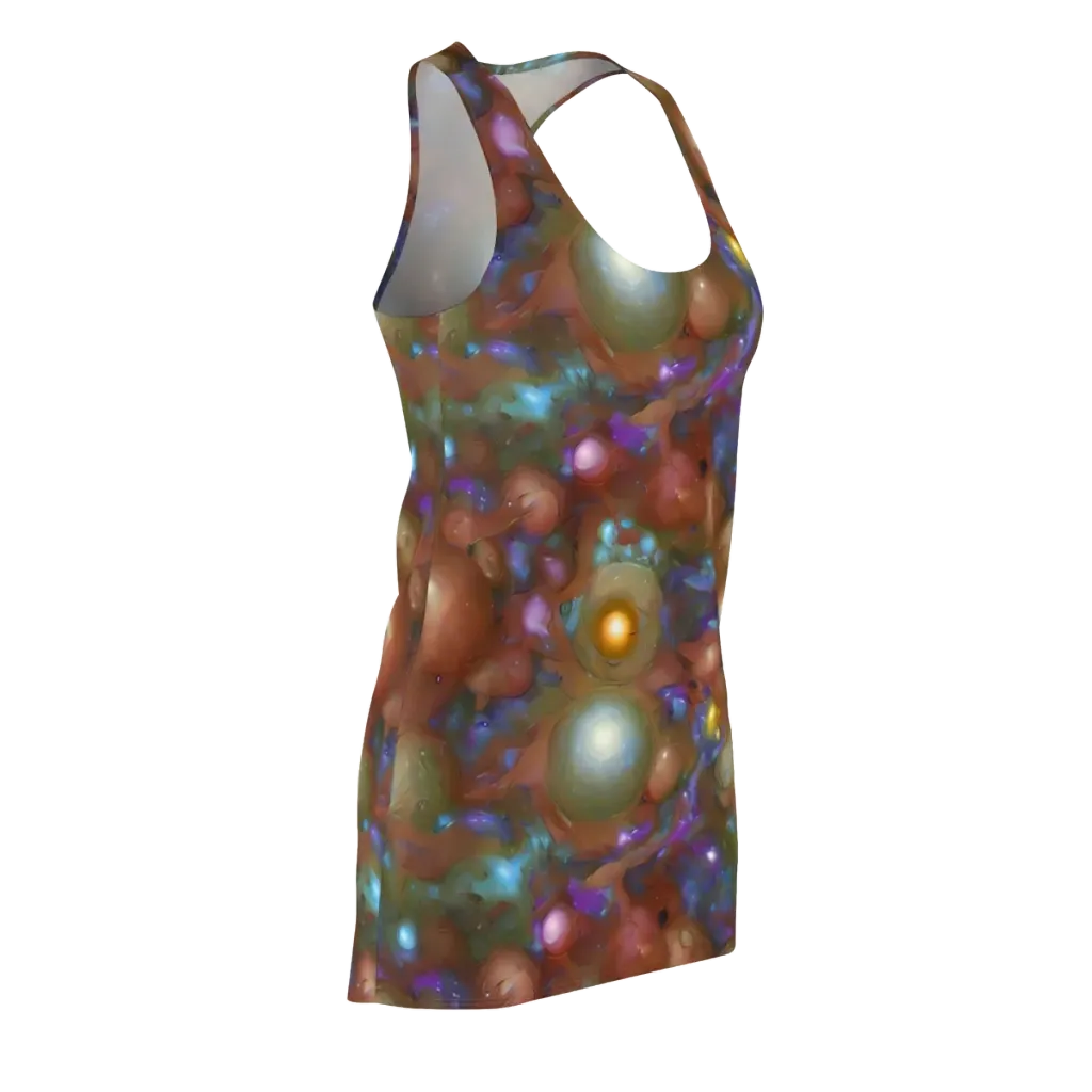 Iridescent Bloom on Racerback Dress — Front Side