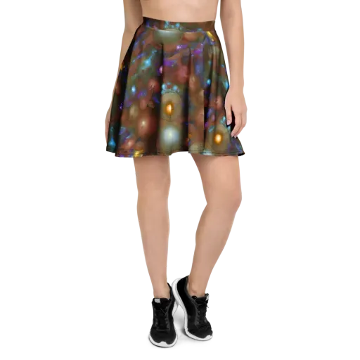Iridescent Bloom on a Skater Skirt