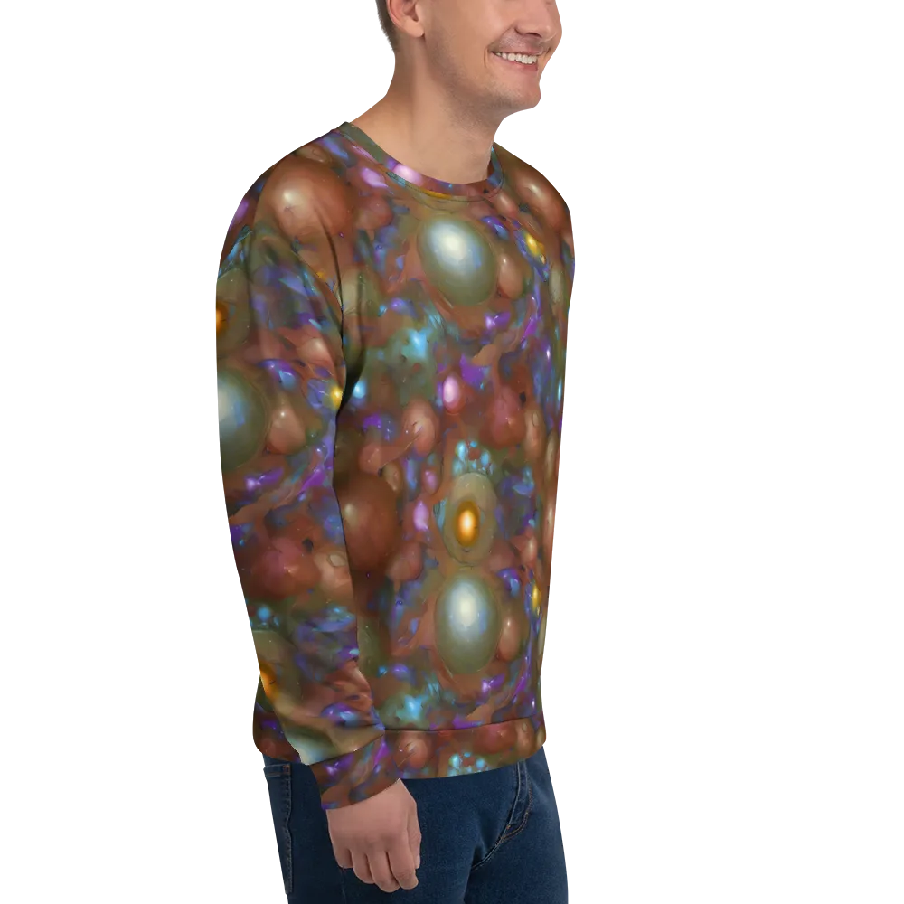 Iridescent Bloom on Sweatshirt — Right Front
