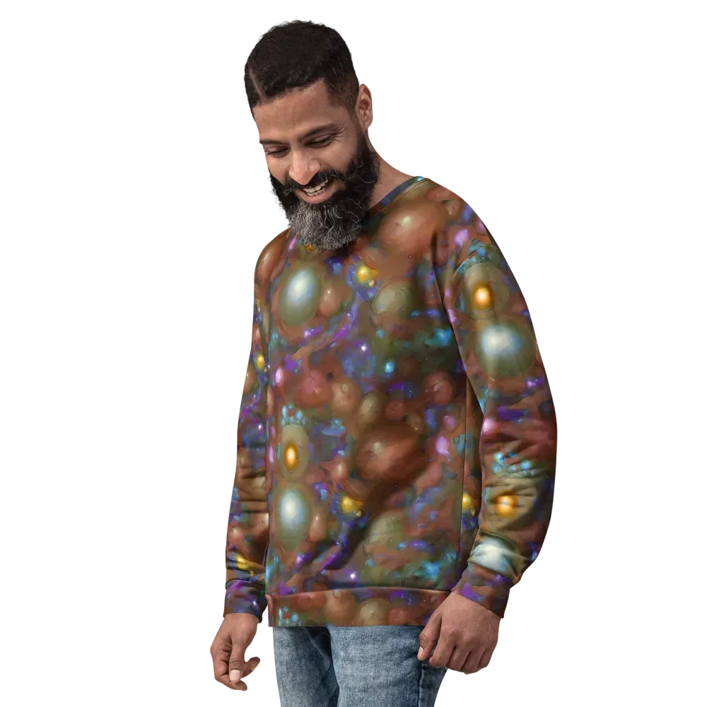 Iridescent Bloom on Sweatshirt — Left Front