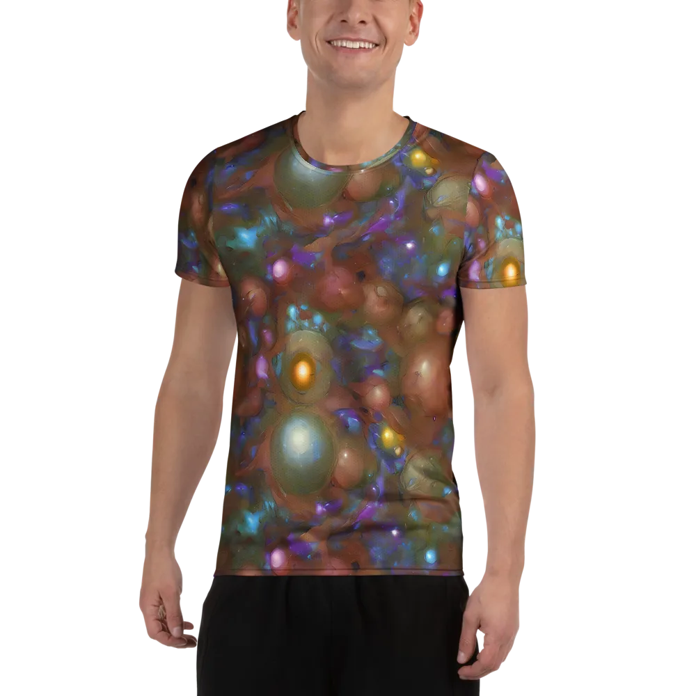 Iridescent Bloom on Men's Athletic T-Shirt — Front