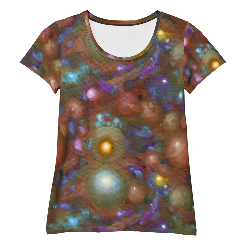 Iridescent Bloom on Women's Athletic T-Shirt — Front