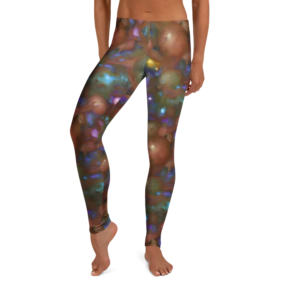 Iridescent Bloom on Leggings — Front