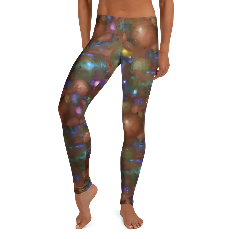 Iridescent Bloom on Leggings — Front