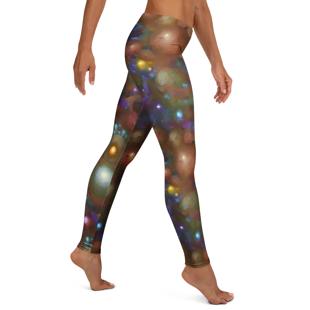 Iridescent Bloom on Leggings — Right