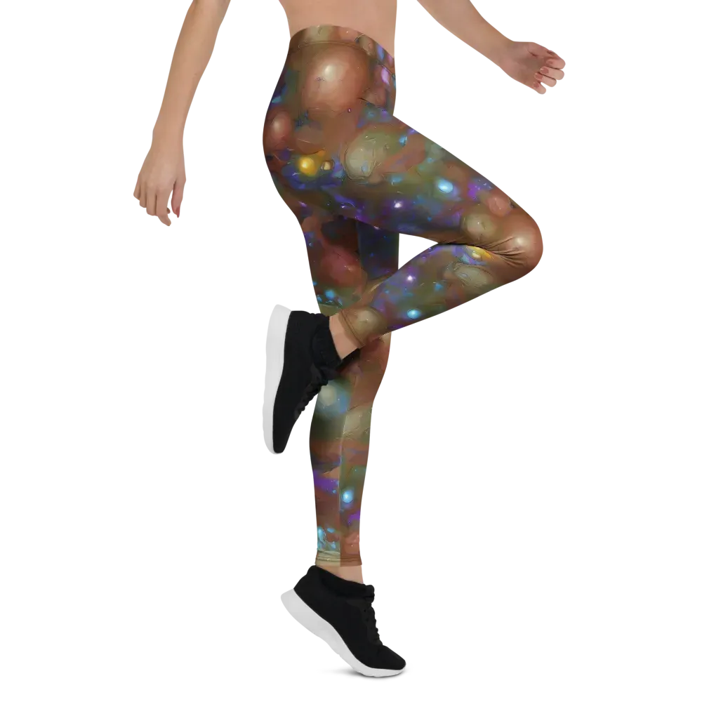 Iridescent Bloom on Leggings — Right