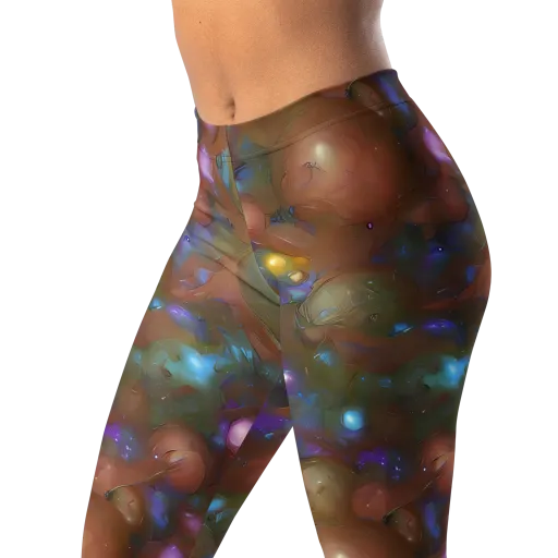 Iridescent Bloom on a Leggings
