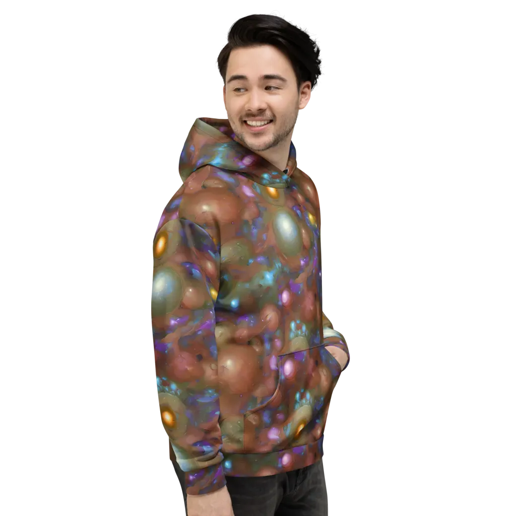 Iridescent Bloom on Hoodie — Right