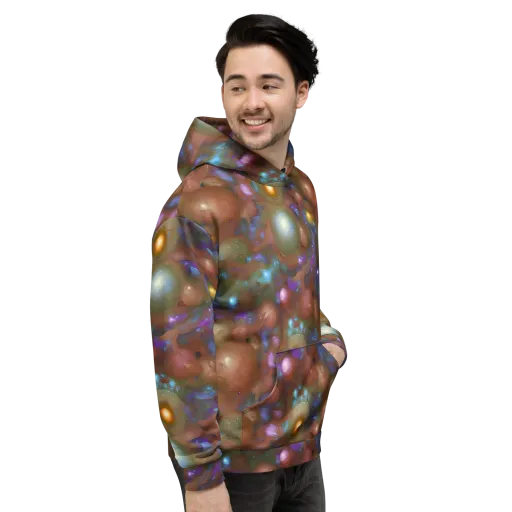 Iridescent Bloom on a Hoodie