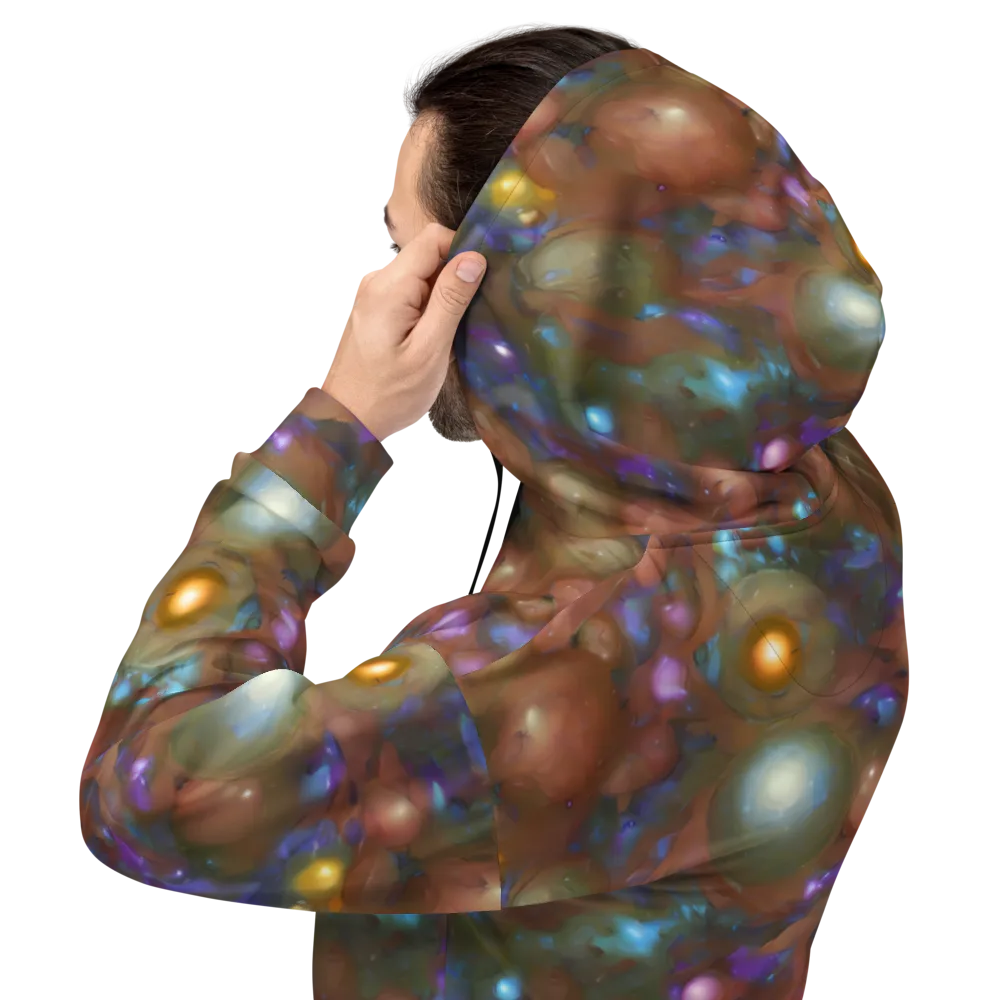 Iridescent Bloom on Hoodie — Back