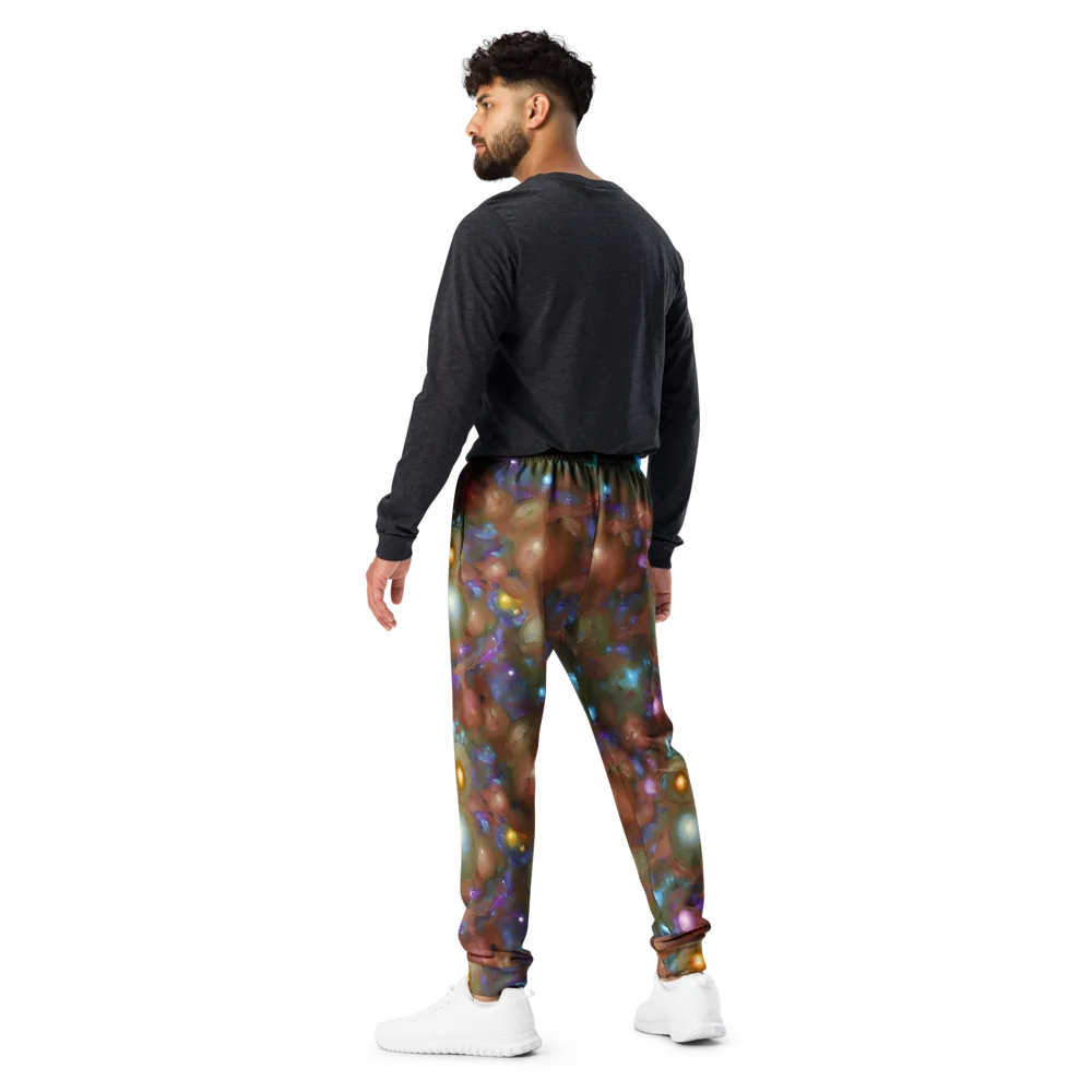 Iridescent Bloom on Men's Joggers — Back