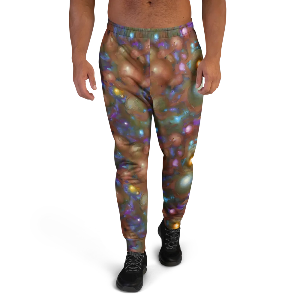Iridescent Bloom on Men's Joggers — Front