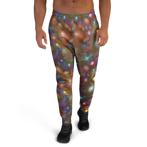 Iridescent Bloom on a Men's Joggers