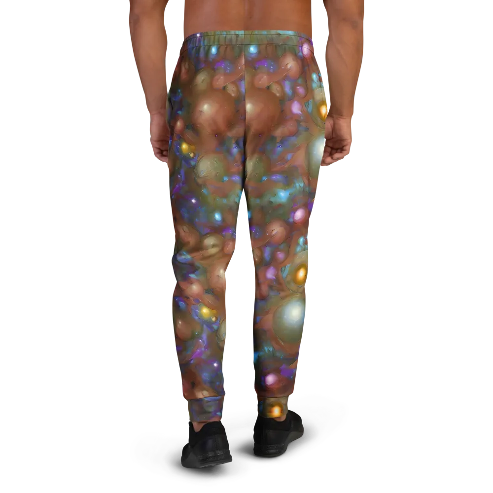 Iridescent Bloom on Men's Joggers — Back