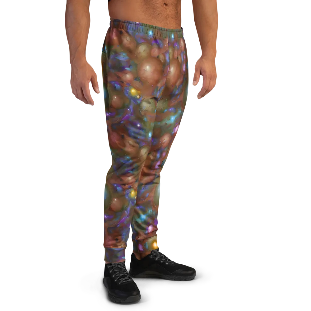 Iridescent Bloom on Men's Joggers — Right