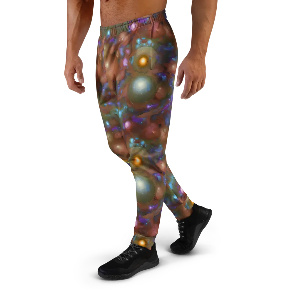 Iridescent Bloom on Men's Joggers — Left
