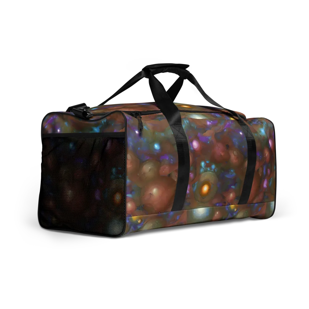 Iridescent Bloom on Duffle Bag — Right Front
