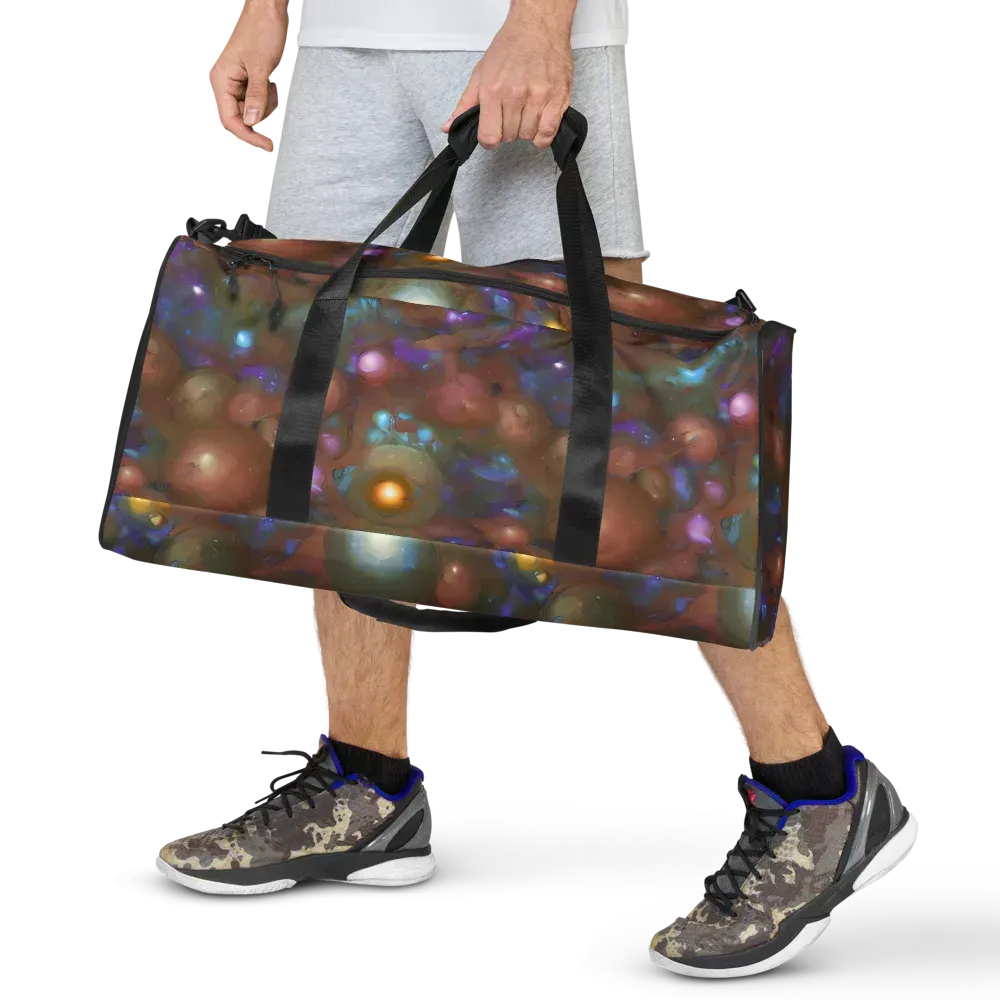 Iridescent Bloom on Duffle Bag — Front