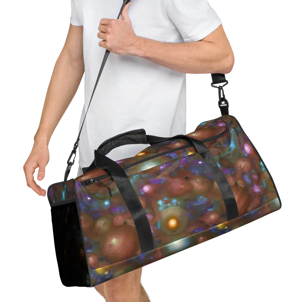 Iridescent Bloom on Duffle Bag — Right Front