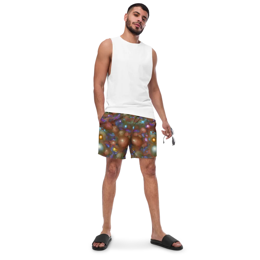 Iridescent Bloom on Swim Trunks — Front