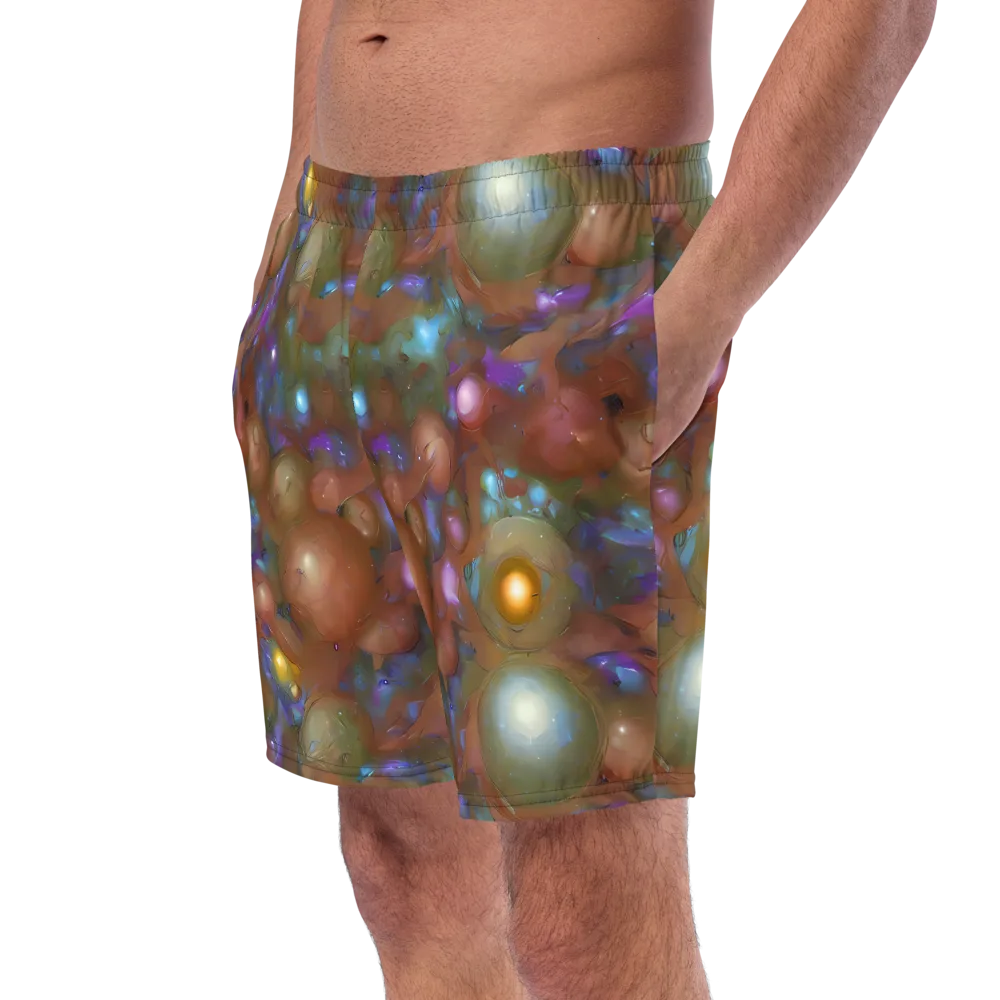 Iridescent Bloom on Swim Trunks — Left Front