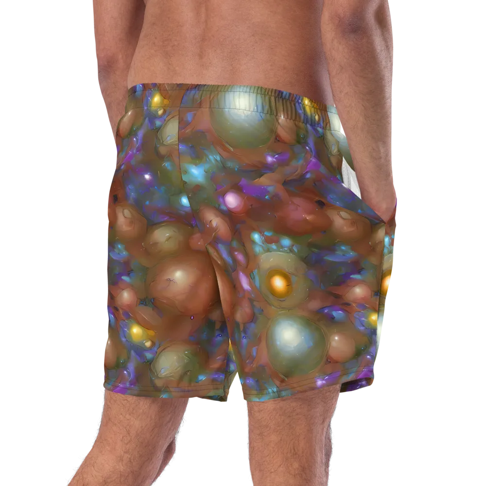 Iridescent Bloom on Swim Trunks — Right Back
