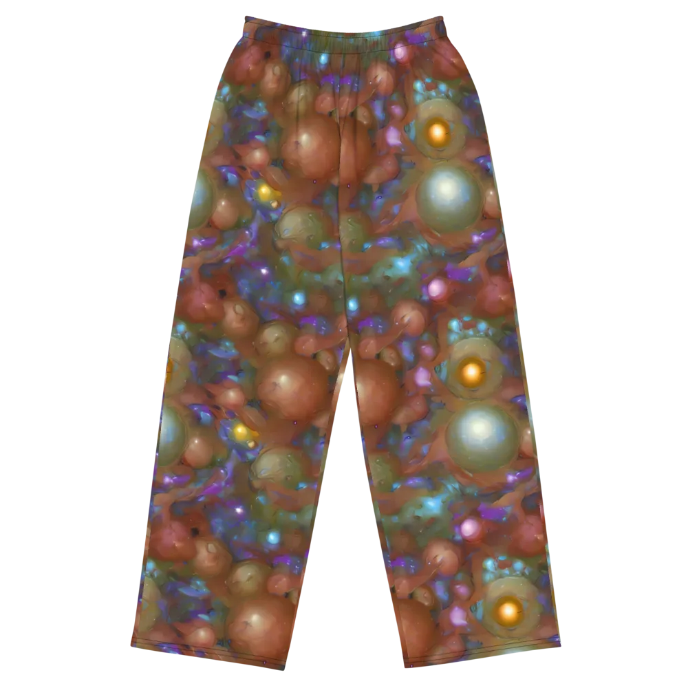 Iridescent Bloom on Wide-Leg Pants — Front