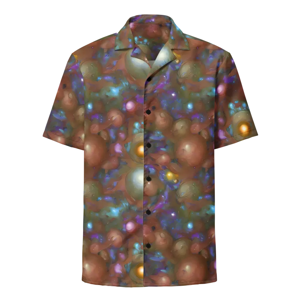 Iridescent Bloom on Button Shirt — Front
