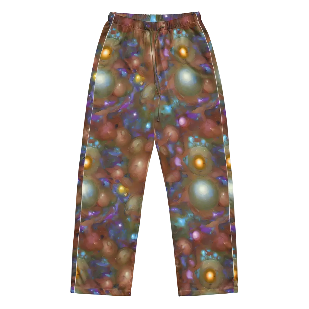 Iridescent Bloom on Women's Pajama Pants — Front