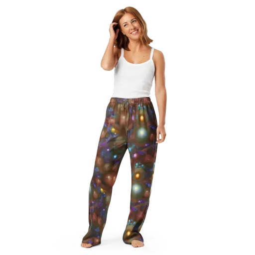 Iridescent Bloom on a Women's Pajama Pants