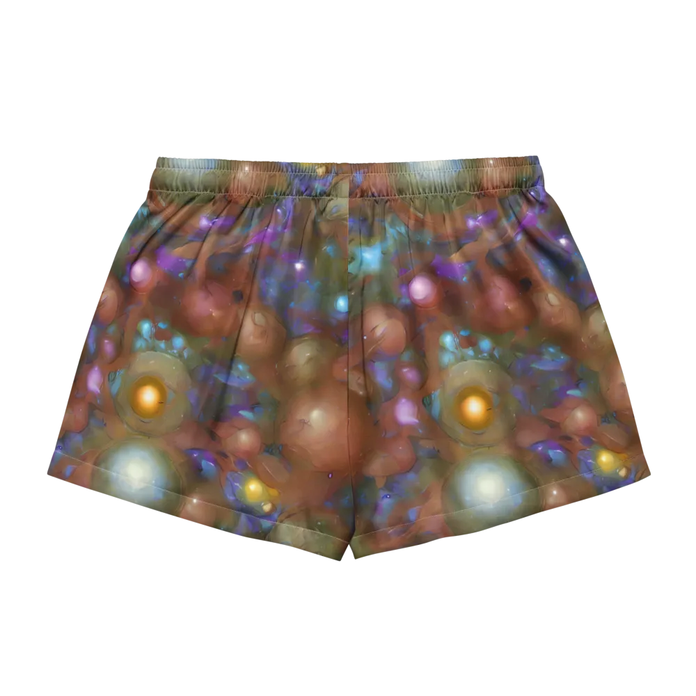 Iridescent Bloom on Women's Pajama Shorts — Back