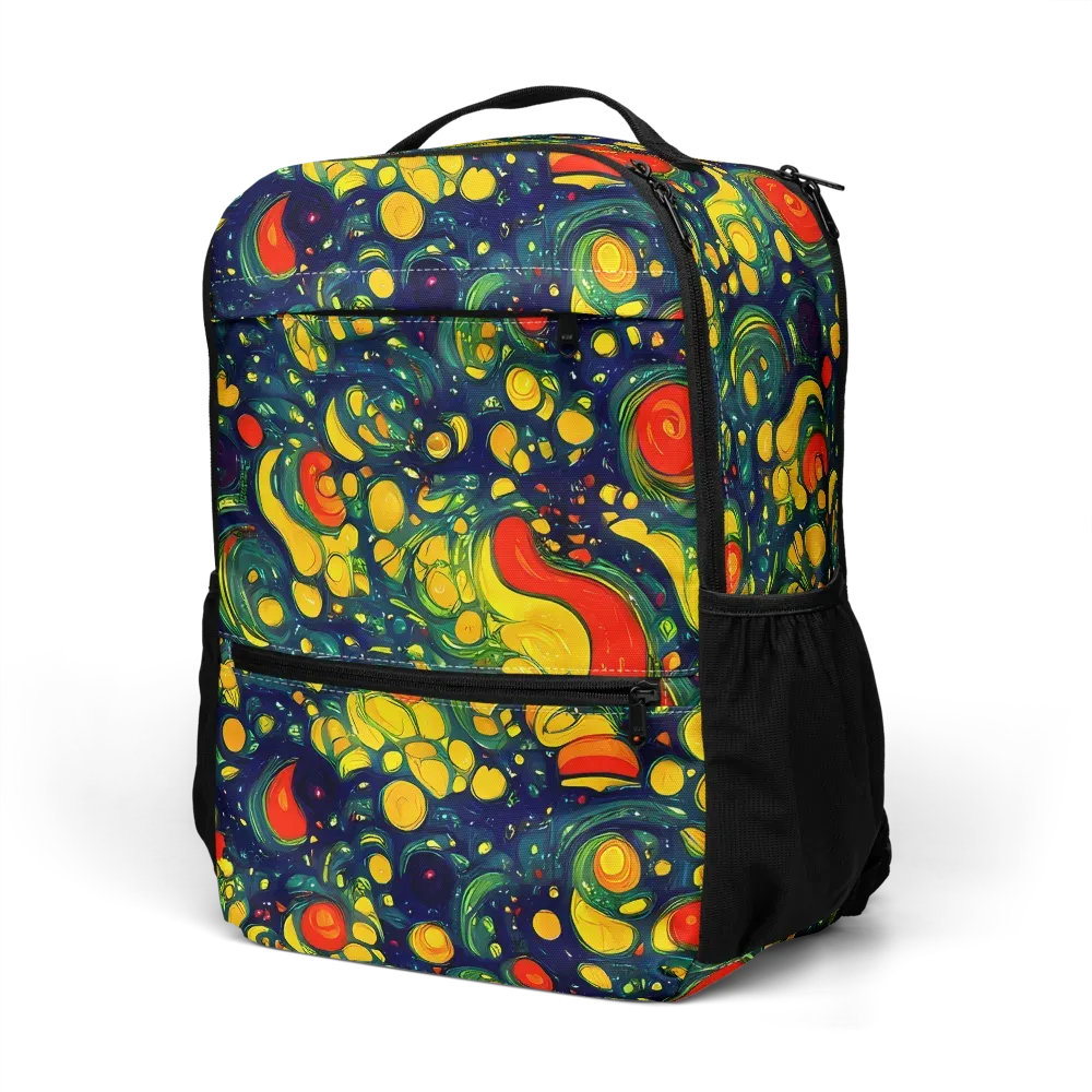 Neon Orchard on Utility Backpack — Left Front