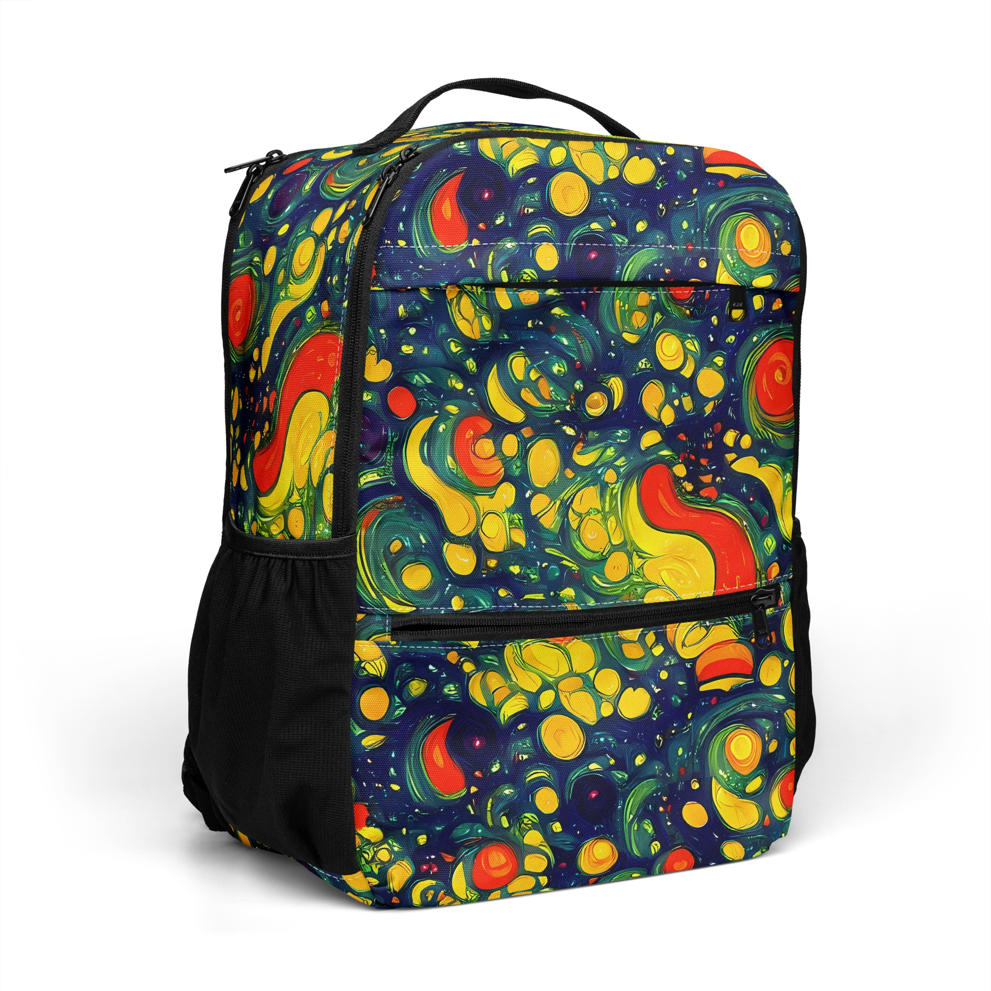 Neon Orchard on Utility Backpack — Right Front